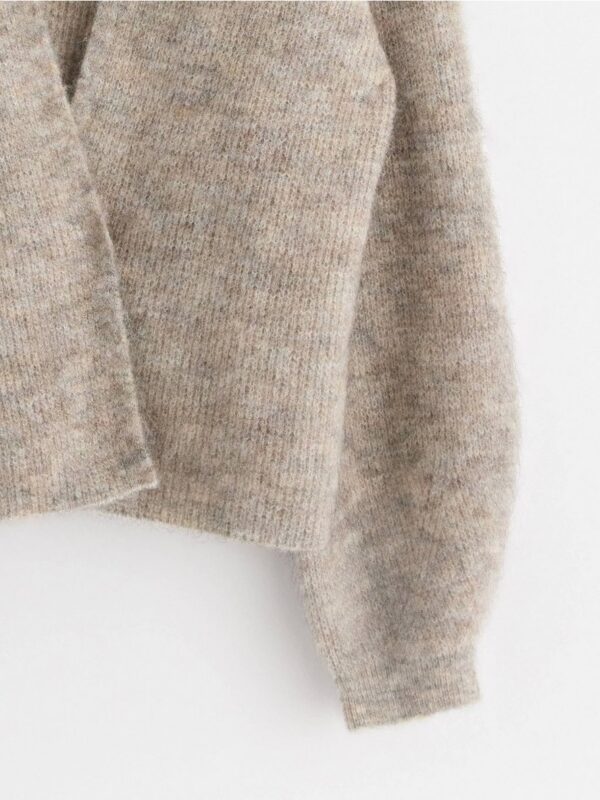 Knitted cardigan in wool blend - 3001332-9806