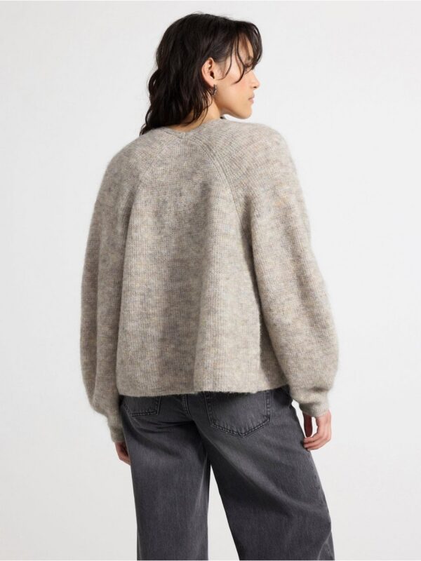 Knitted cardigan in wool blend - 3001332-9806