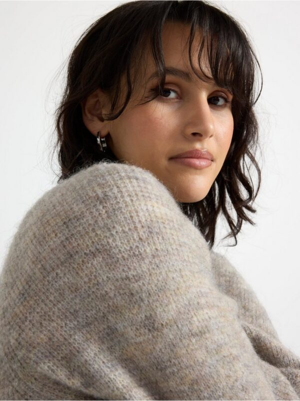 Knitted cardigan in wool blend - 3001332-9806