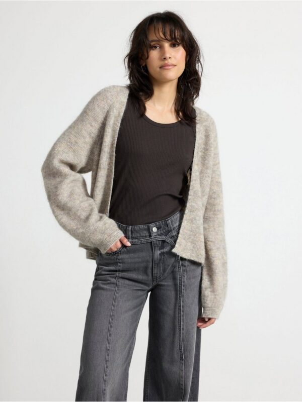 Knitted cardigan in wool blend - 3001332-9806