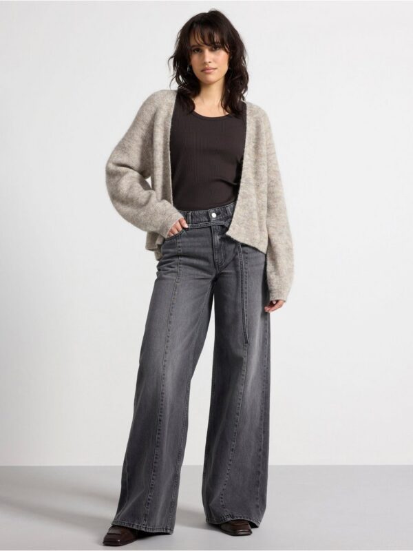 Knitted cardigan in wool blend - 3001332-9806