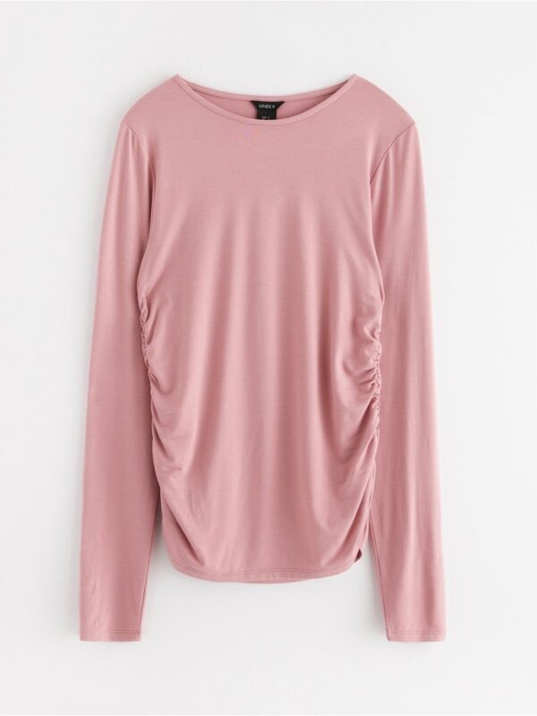 Long-sleeved top with gathering - 3001344-6012
