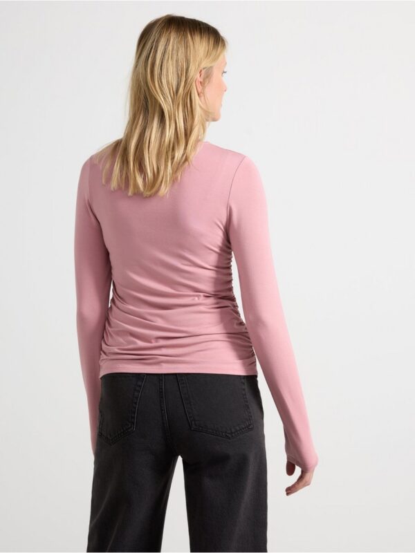 Long-sleeved top with gathering - 3001344-6012