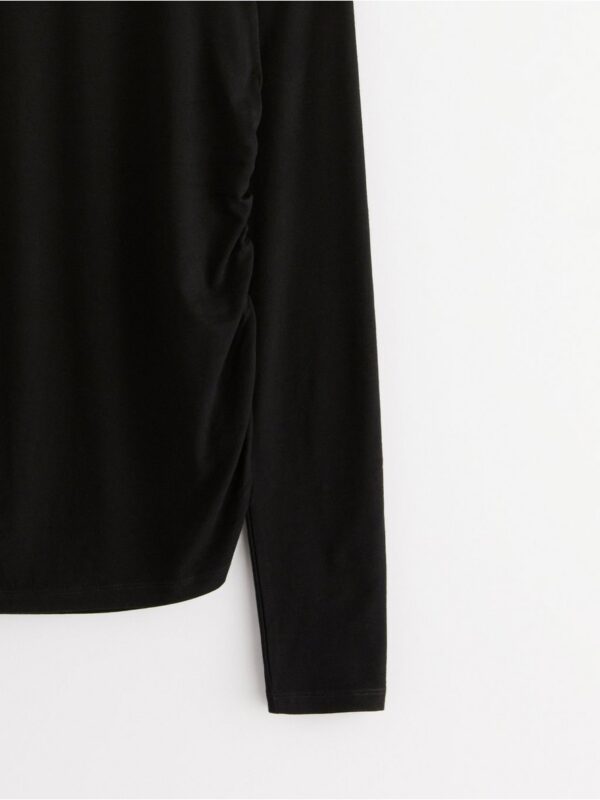 Long-sleeved top with gathering - 3001344-80
