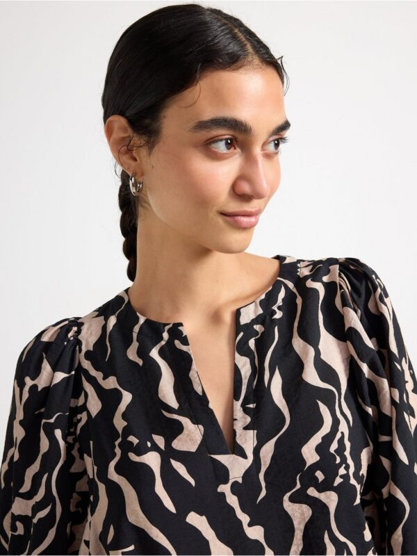 Long-sleeved blouse - 3001527-4939