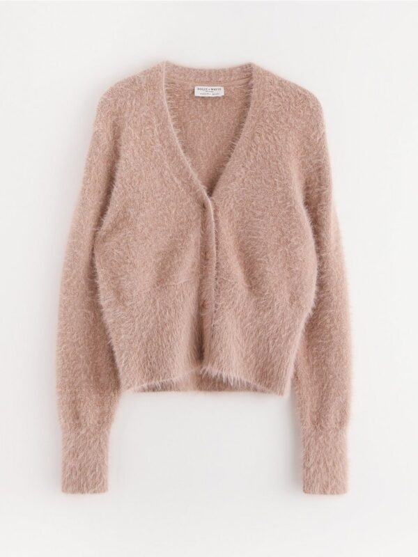 Fuzzy cardigan - 3001895-3236