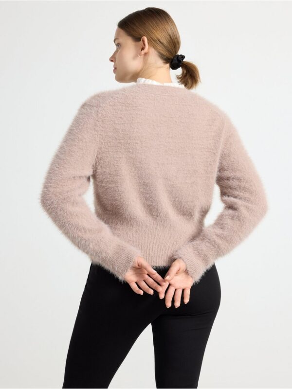 Fuzzy cardigan - 3001895-3236