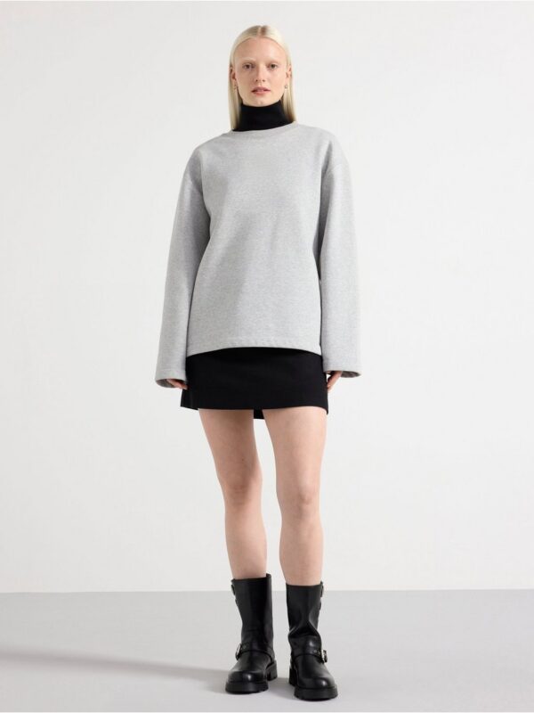 Mini skirt in wool blend - 3002357-80