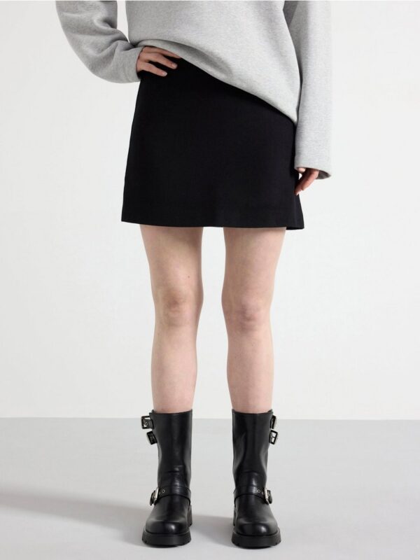 Mini skirt in wool blend - 3002357-80