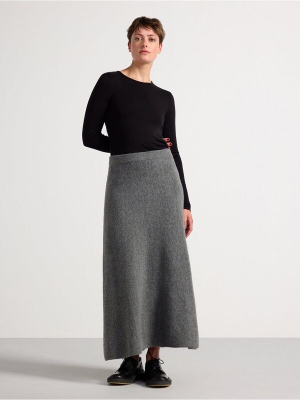 Knitted midi skirt - 3002389-9804
