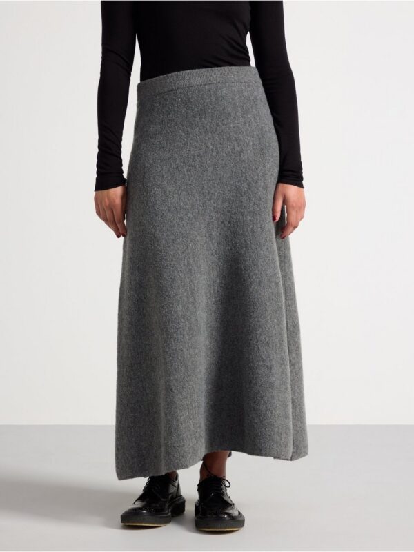 Knitted midi skirt - 3002389-9804