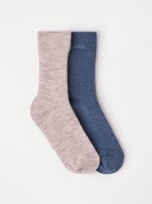 2-pack  socks in wool blend - 3002553-6593