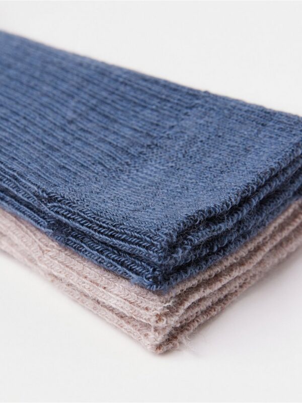 2-pack  socks in wool blend - 3002553-6593