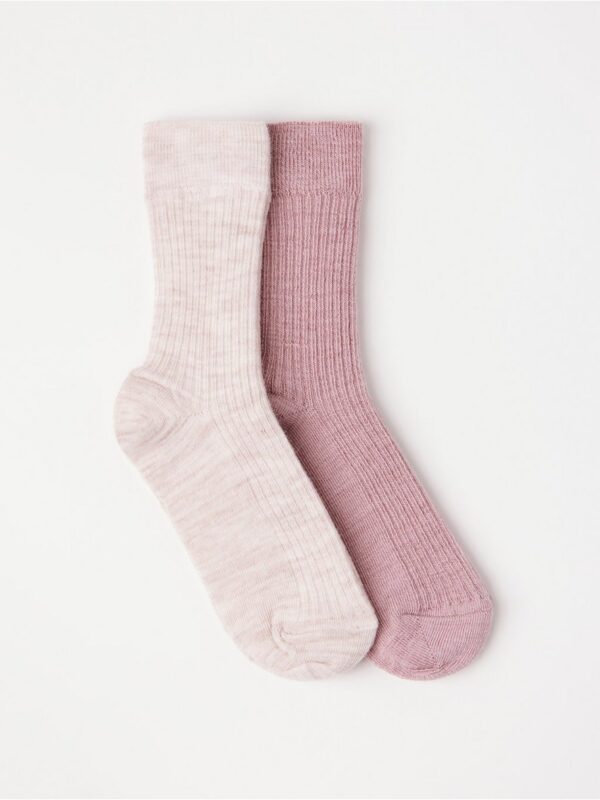 2-pack  socks in wool blend - 3002553-7351