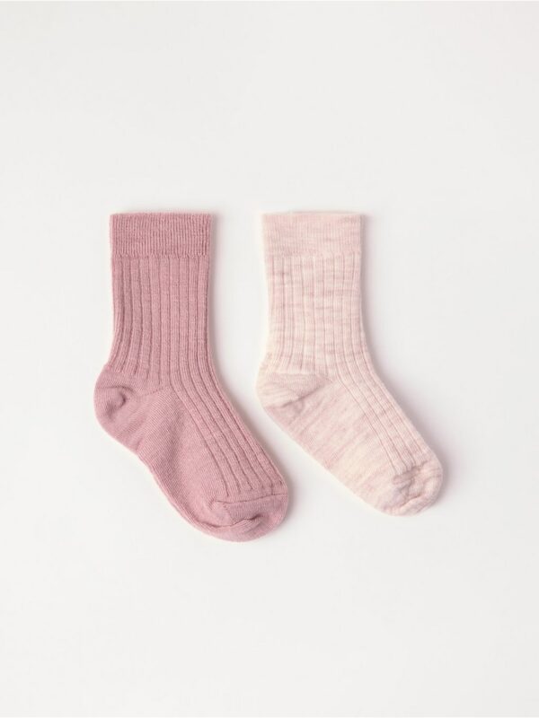 2-pack socks in wool blend - 3002619-7351