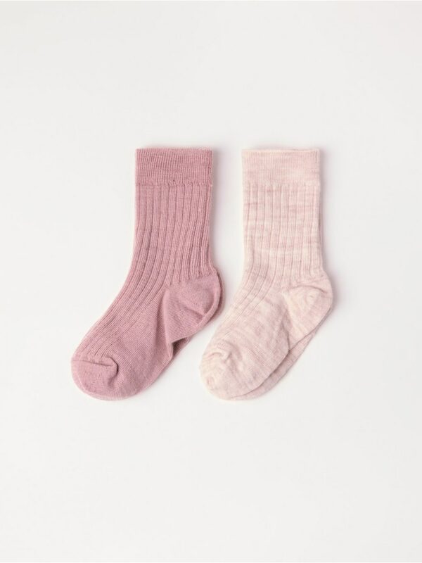 2-pack socks in wool blend - 3002619-7351