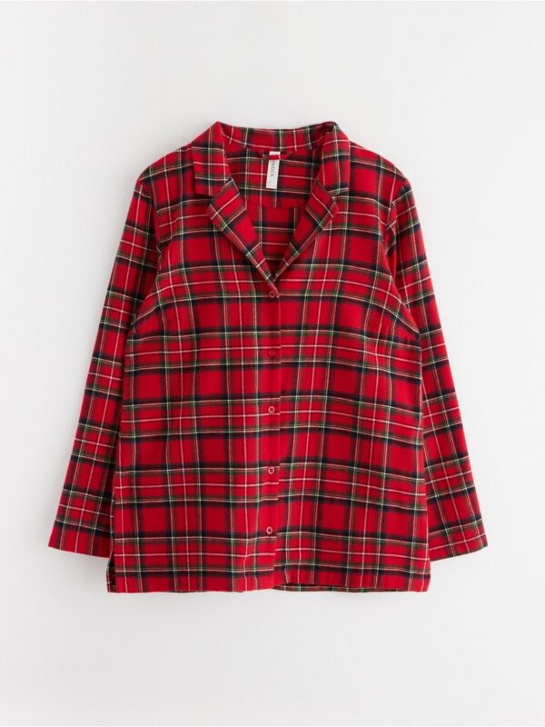 Pyjama shirt in flannel - 3002722-7251