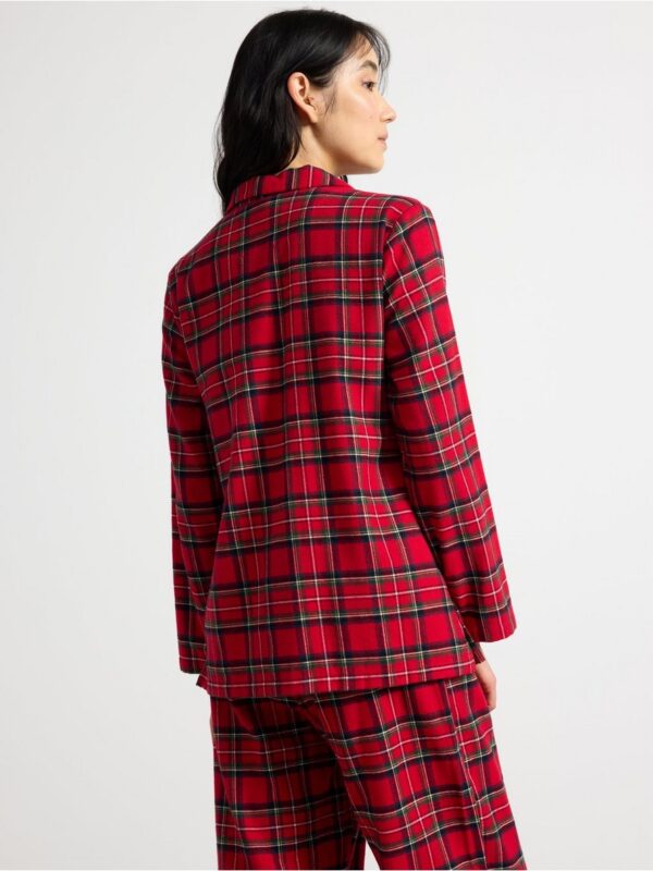 Pyjama shirt in flannel - 3002722-7251