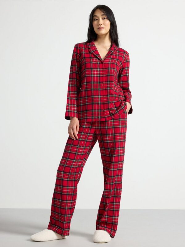 Pyjama shirt in flannel - 3002722-7251