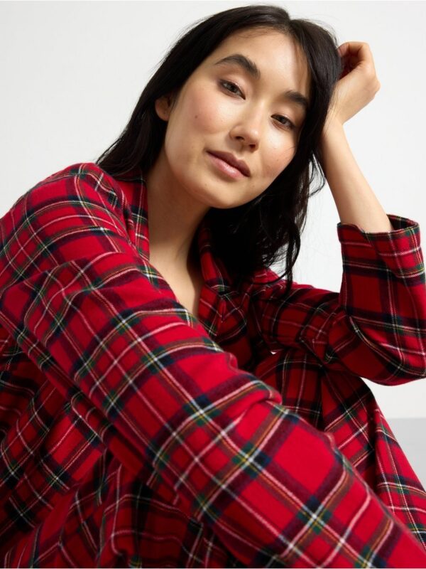 Pyjama shirt in flannel - 3002722-7251