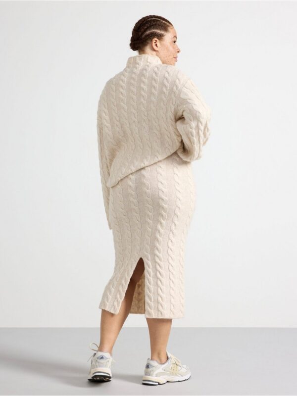 Cable-knit skirt - 3002969-9805