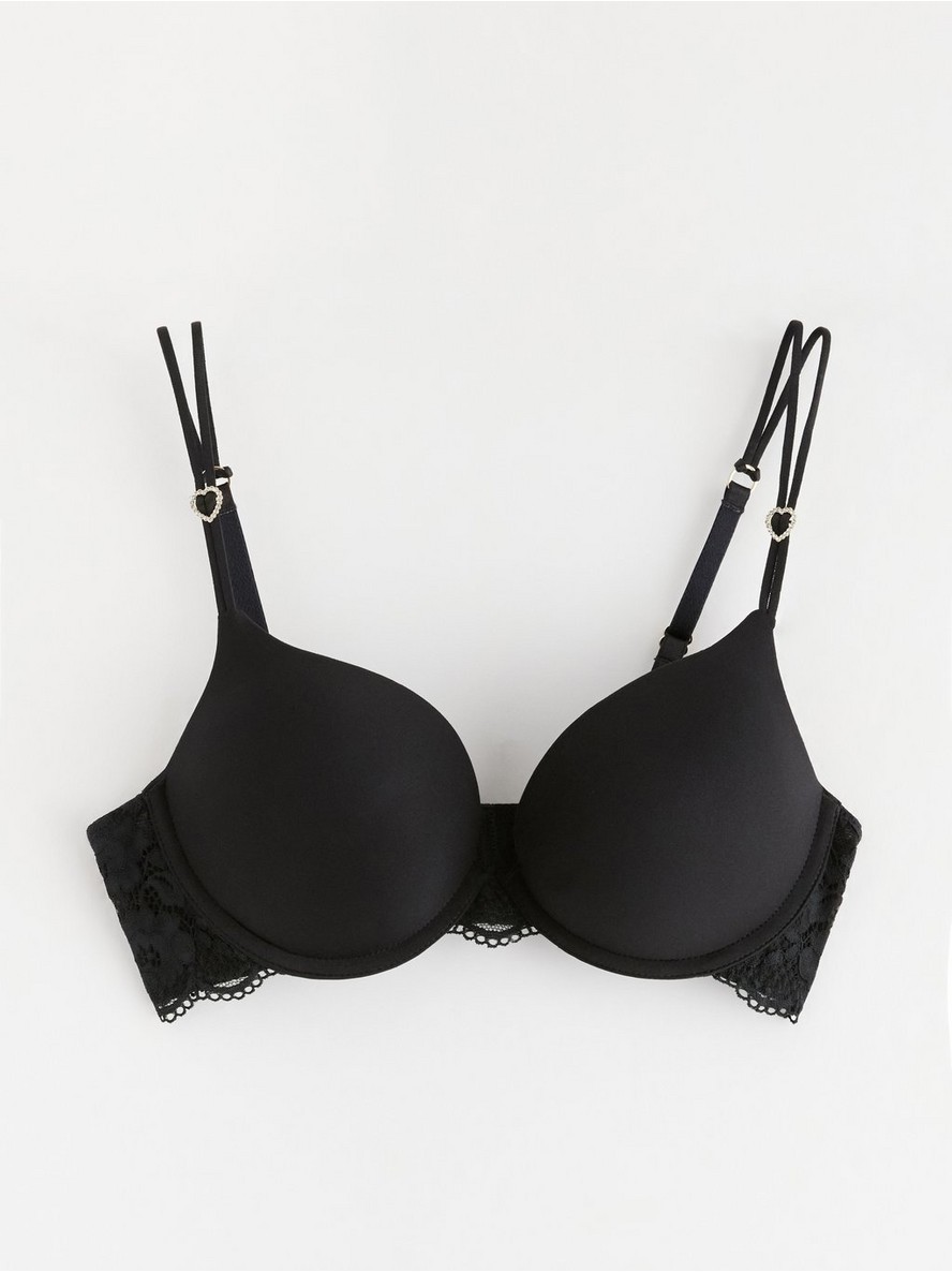 Brushalter – Malva push-up bra with hearts
