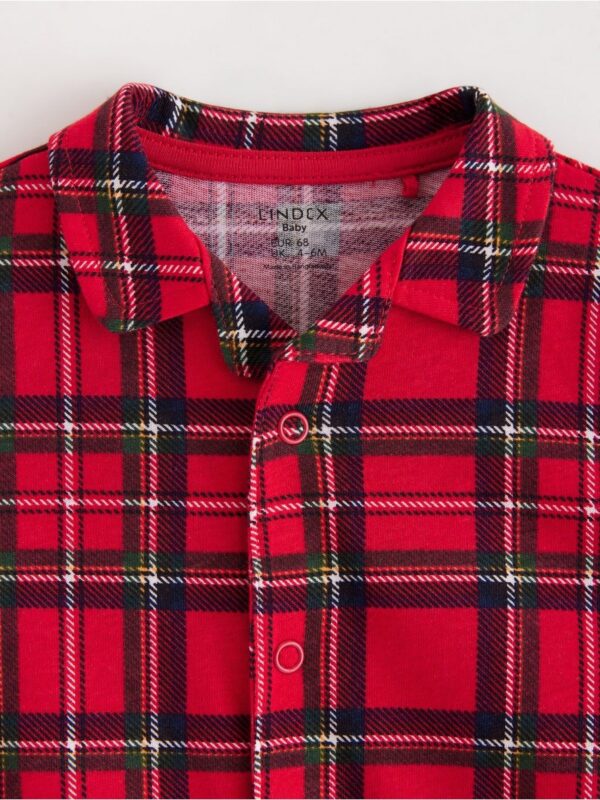 Checked pyjamas with collar - 3003129-7251