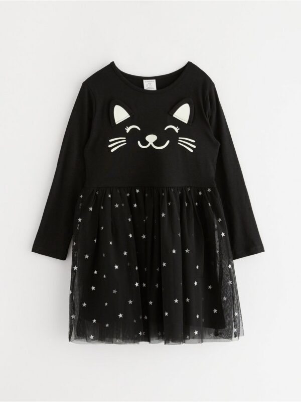Dress with glow in the dark print - 3003213-80
