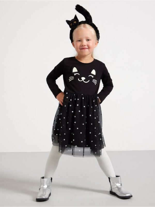 Dress with glow in the dark print - 3003213-80