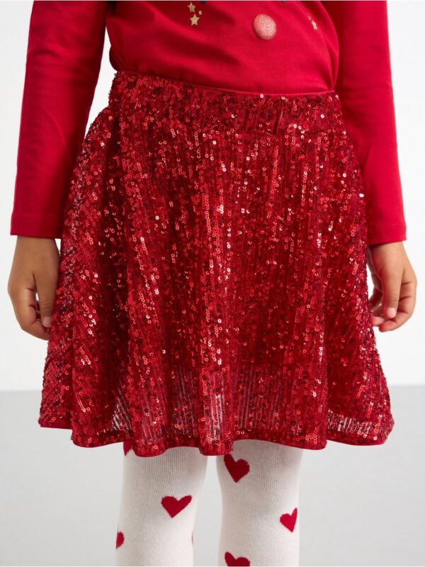 Skirt with sequins - 3003222-7395