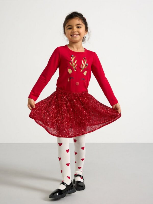 Skirt with sequins - 3003222-7395