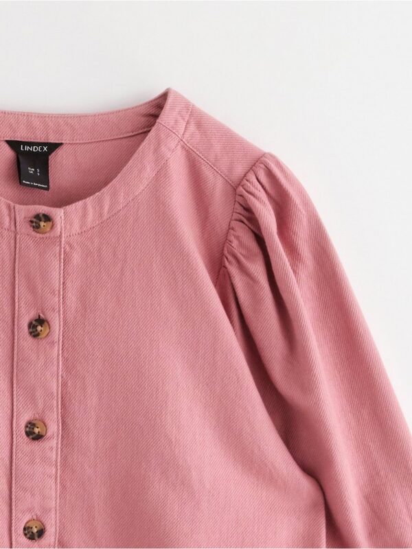 Blouse with puff sleeves - 3003274-6012