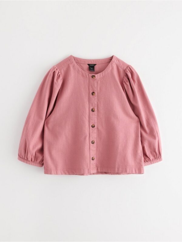 Blouse with puff sleeves - 3003274-6012
