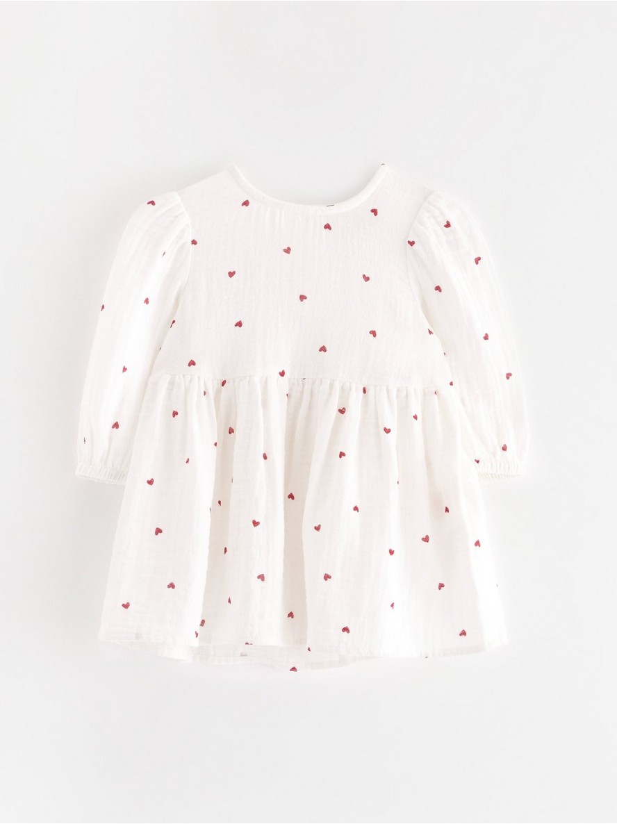 Haljina – Long-sleeved dress in cotton gauze
