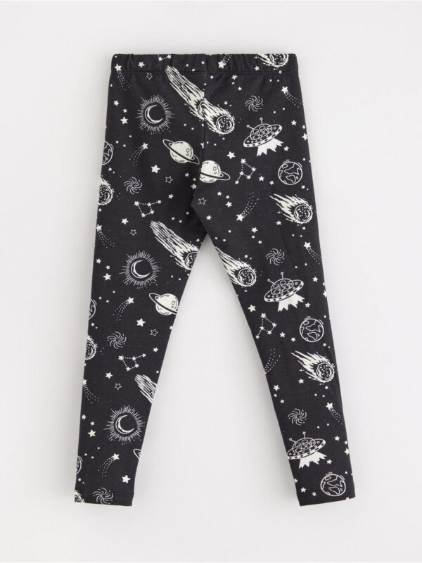 Leggings with glow in the dark print - 3003420-80