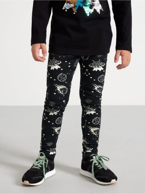 Leggings with glow in the dark print - 3003420-80