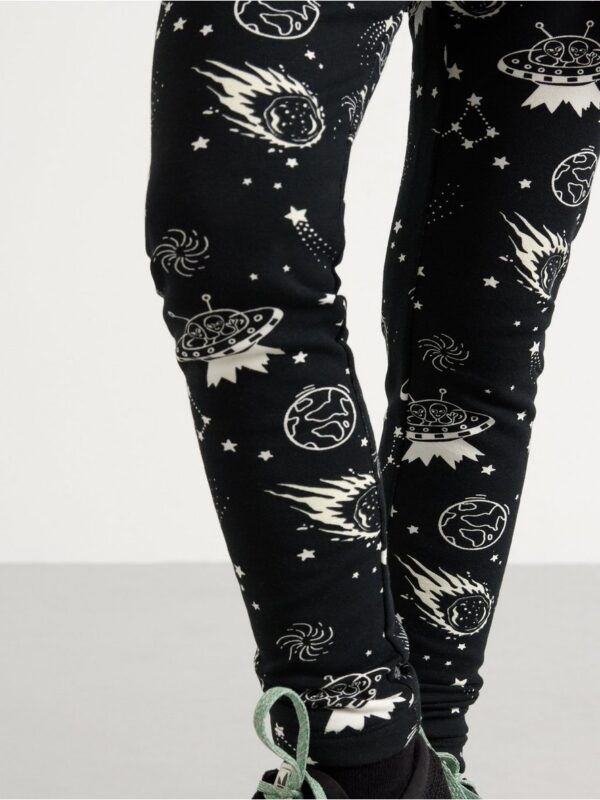 Leggings with glow in the dark print - 3003420-80