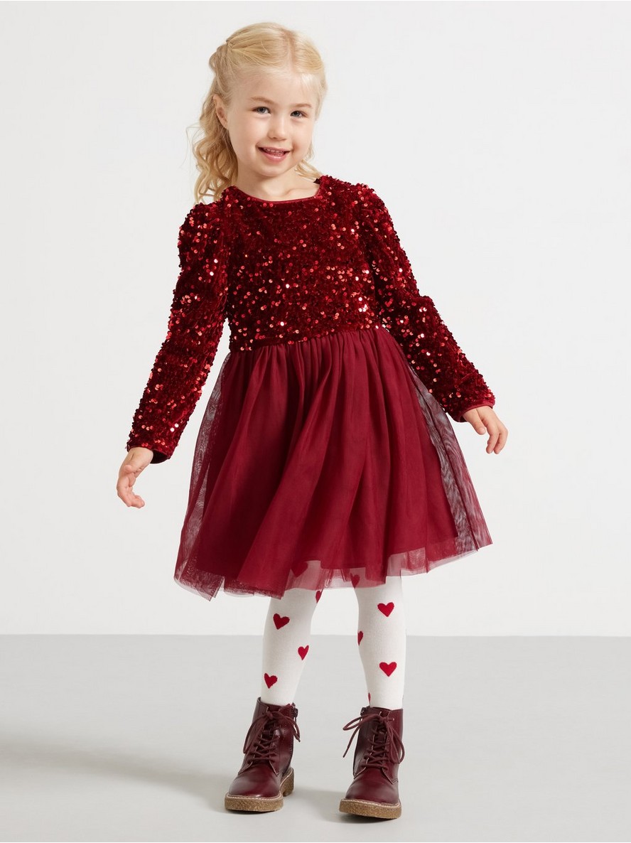 Haljina – Long-sleeved dress with sequins