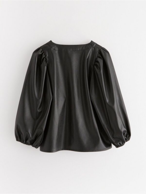Blouse in imitation leather - 3003484-80