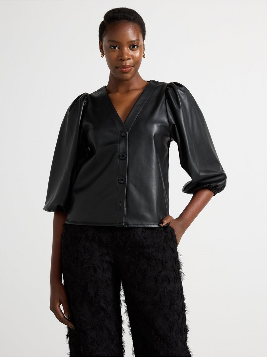 Bluza – Blouse in imitation leather
