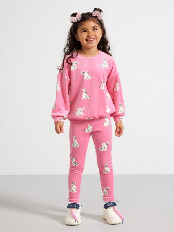 Leggings in velour - 3003644-2431