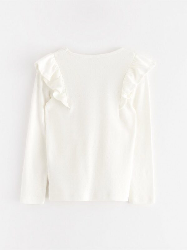 Top in pointelle with frills - 3003696-325