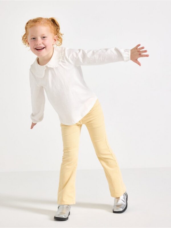 Long-sleeved top with collar - 3003731-325