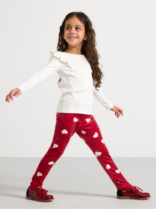 Leggings in velour - 3003748-9348