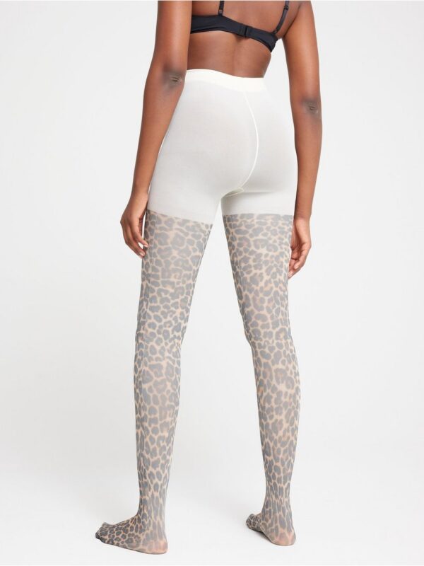 Tights with leopard print 50 denier - 3004132-2805