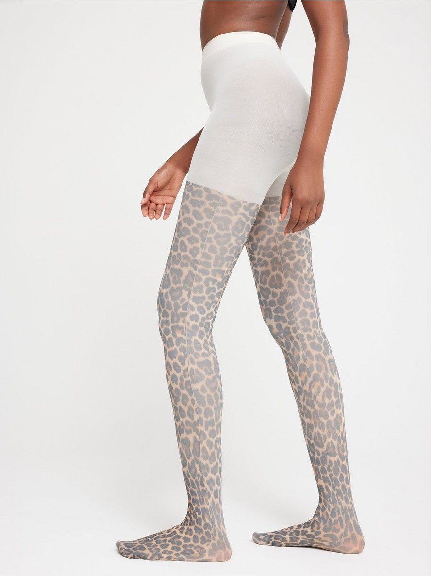 Hulahopke – Tights with leopard print 50 denier