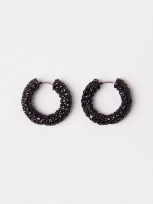 Glittery hoop earrings - 3004413-80