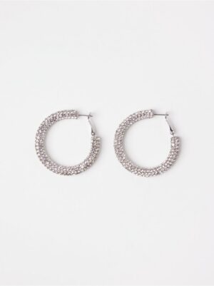 Glittery hoop earrings - 3004436-10