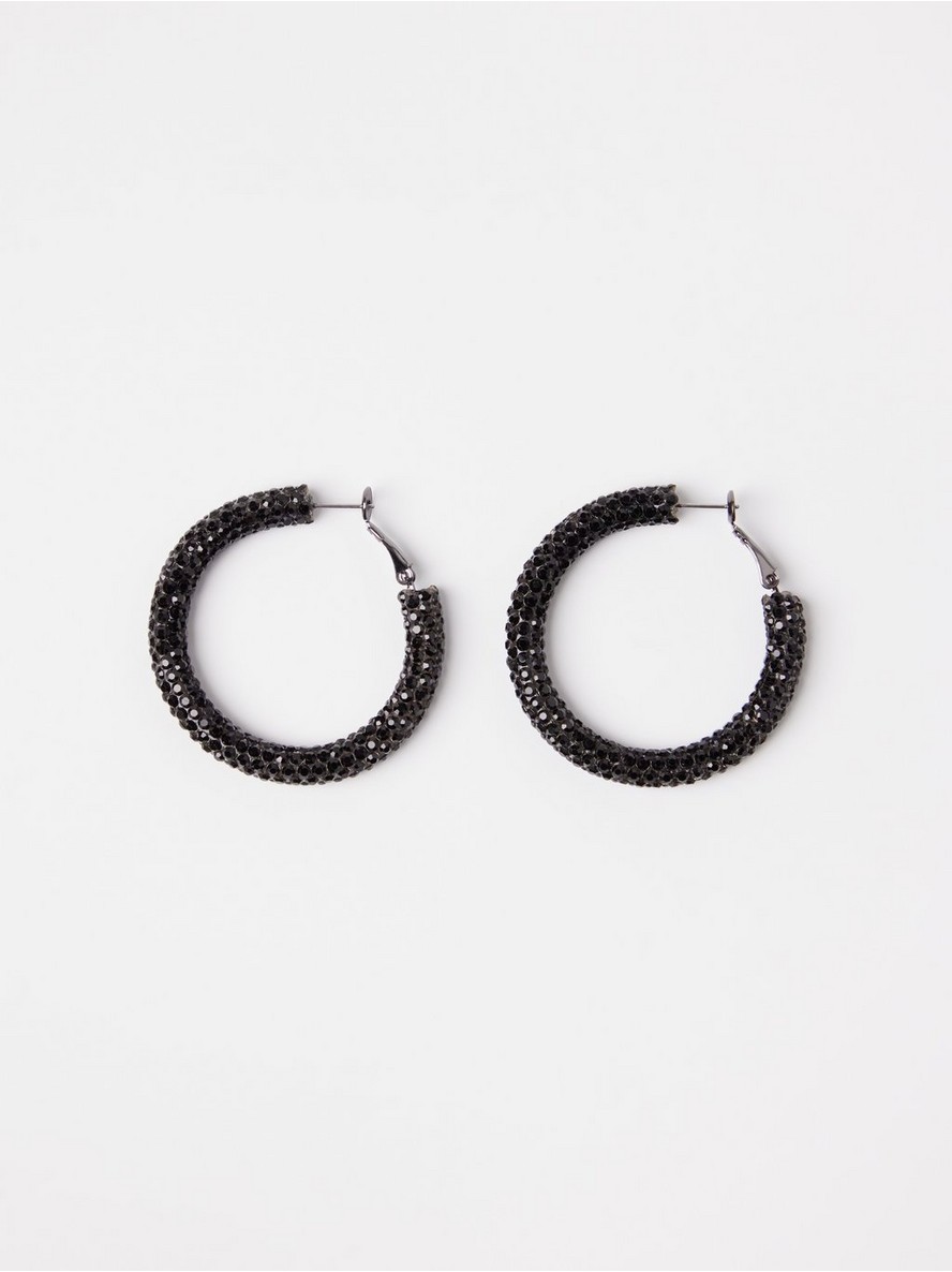 Mindjuse – Glittery hoop earrings