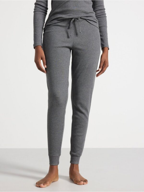 Ribbed pyjama trousers - 8374787-7945